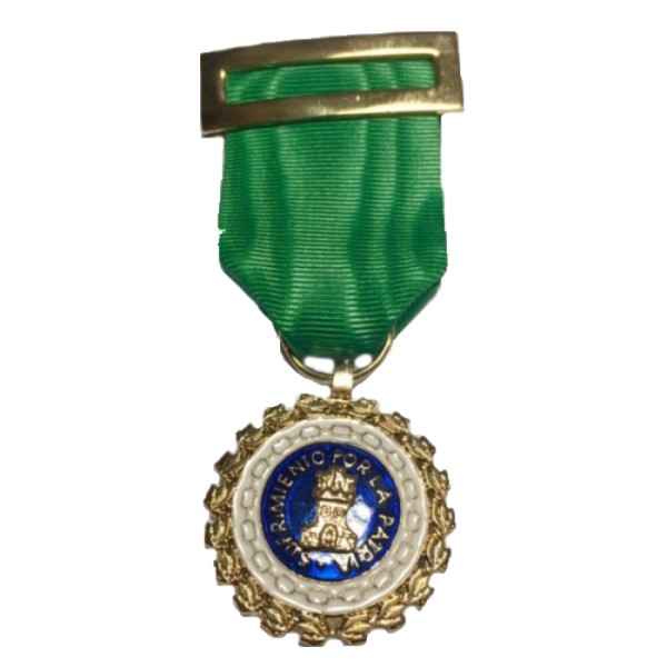 MEDALLA SUFRIMIENTO POR LA PATRIA DISTINTIVO VERDE