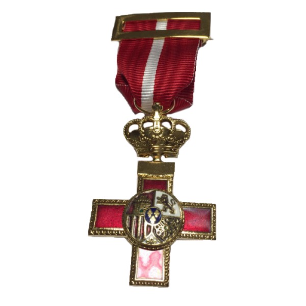 MEDALLA CRUZ DEL MERITO MILITAR CON DISTINTIVO ROJO