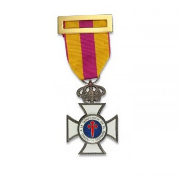 MEDALLA CRUZ DE BRONCE A LA CONSTANCIA EN EL SERVICIO MILITAR/GUARDIA CIVIL (15 AÑOS) ANTIGUEDAD