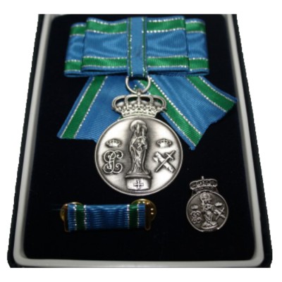 LAZO SEÑORA MEDALLA CENTENARIO DE LA VIRGEN DEL PILAR (CHAPADA PLATA 10 MICRAS) + PIN + PASADOR