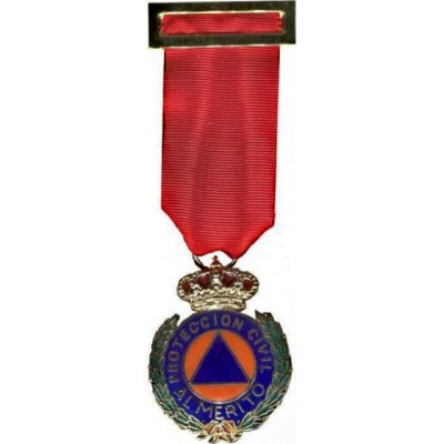 MEDALLA AL MERITO DE LA PROTECCION CIVIL DTVO ROJO ORO