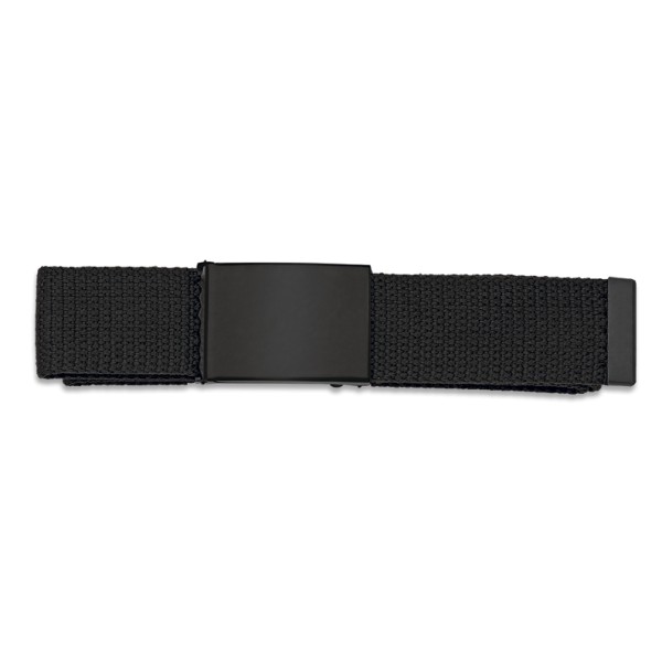 CINTURON NEGRO HEBILLA METALICA