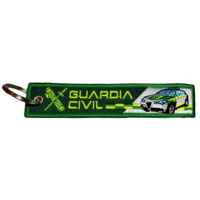 LLAVERO MICRO BORDADO CINTA GUARDIA CIVIL AGRUPACION TRAFICO