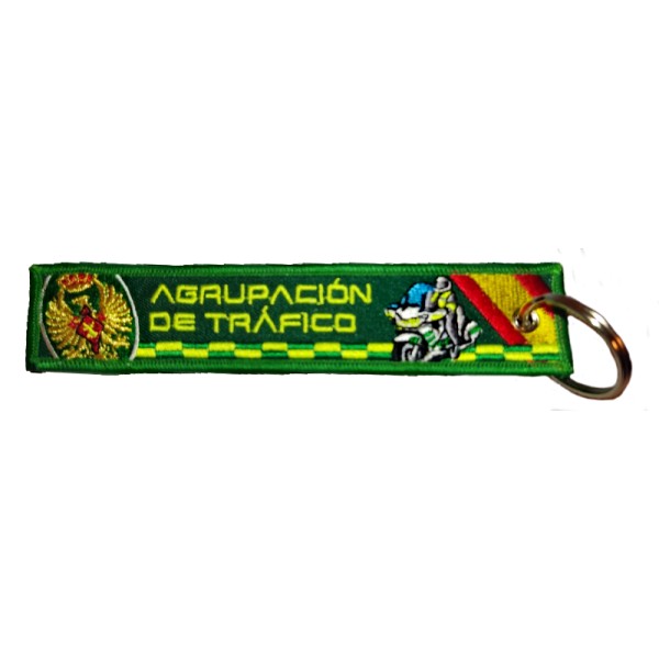 LLAVERO MICRO BORDADO CINTA GUARDIA CIVIL AGRUPACION TRAFICO