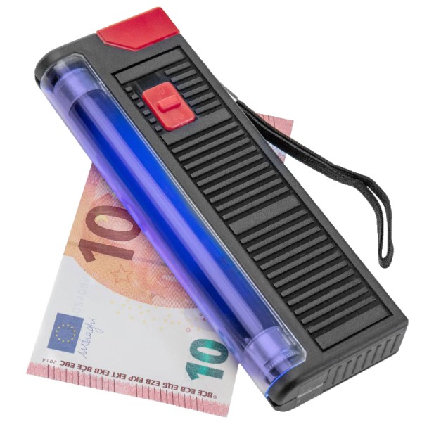 DETECTOR DE BILLETES FALSOS UV 4W PORTABLE CON LINTERNA