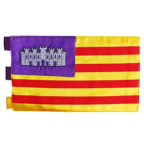 BANDERA COMUNIDAD DE ISLAS BALEARES (SOBREMESA) BORDADA