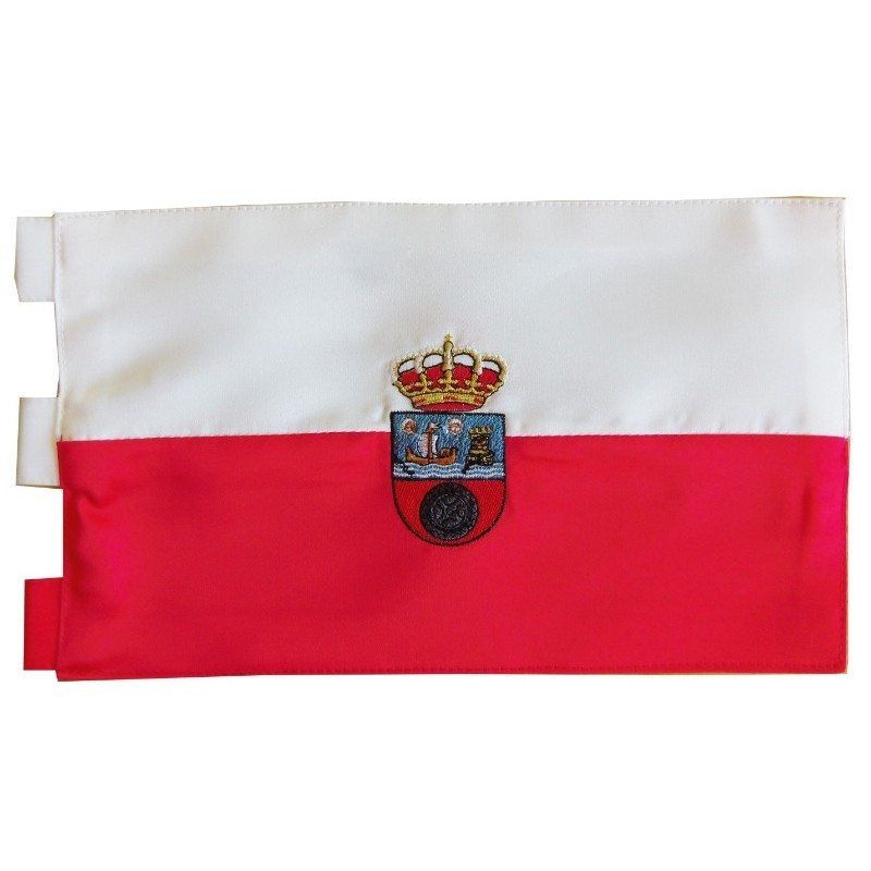 Bandera de Galicia Actual en Raso de Alta Calidad