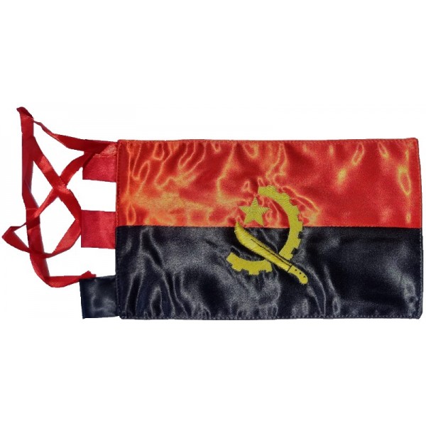 BANDERA DE ANGOLA (SOBREMESA) BORDADA