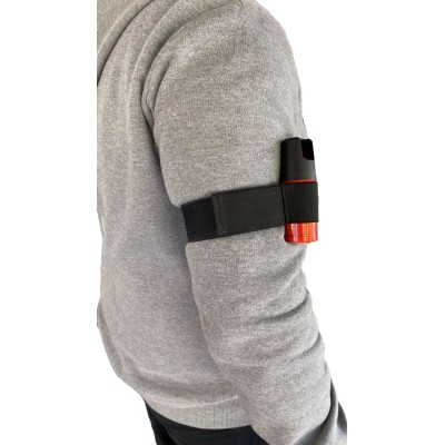 LOTE / PACK BRAZALETE PORTA SPRAY ELASTICO + SPRAY AUTODEFENSA