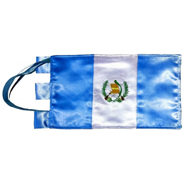 BANDERA DE GUATEMALA (SOBREMESA) BORDADA