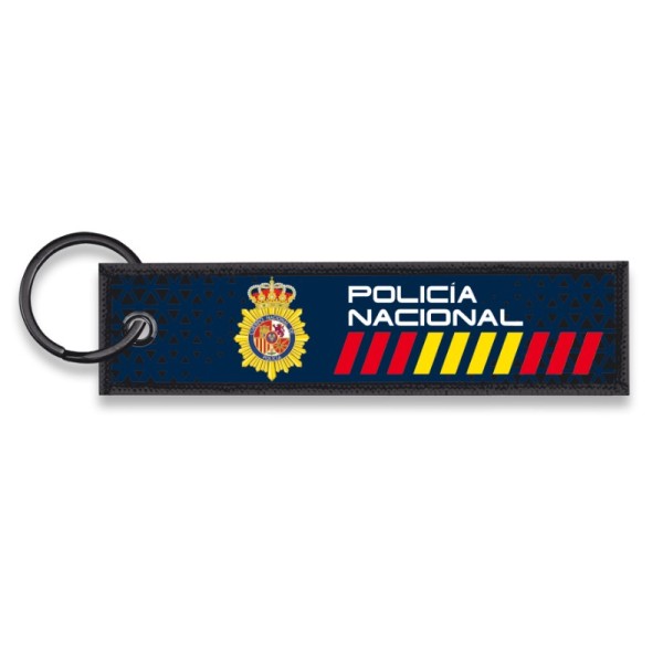 LLAVERO / TIRADOR POLICIA NACIONAL NYLON