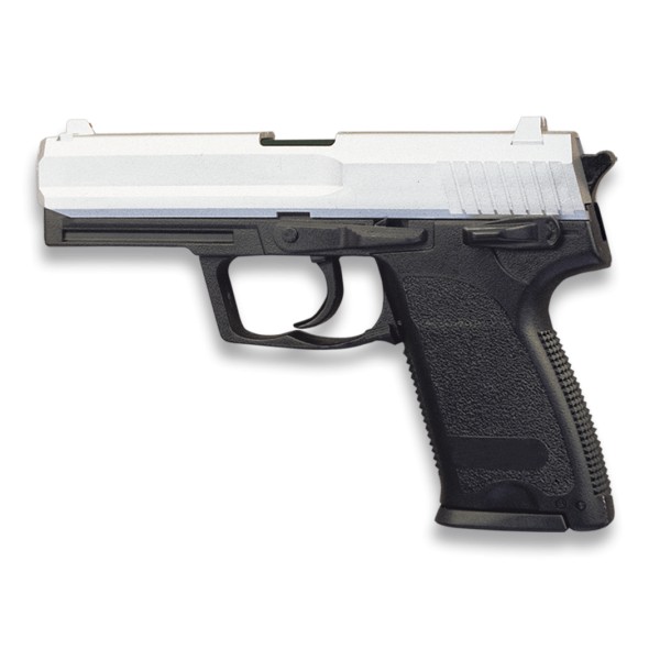 PISTOLA PVC PESADA AIRSOFT MUELLE BICOLOR HFC (REPLICA HK USP STANDARD)