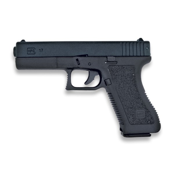 PISTOLA PVC PESADA AIRSOFT MUELLE NEGRA HFC (REPLICA GLOCK 17)