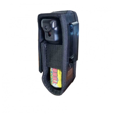 FUNDA CORDUR CON PINZA PARA SPRAY DEFENSA 50ml ESP