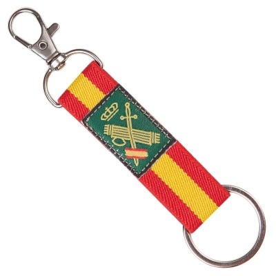 LLAVERO LONA ELASTICA BANDERA ESPAÑA GUARDIA CIVIL