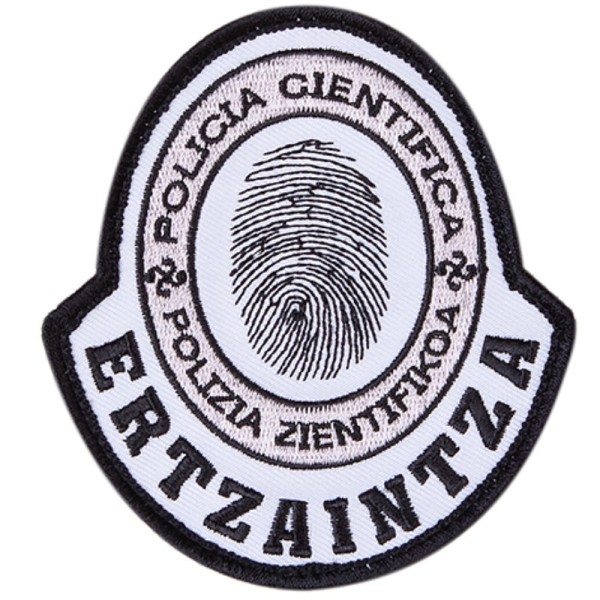 PARCHE ERTZAINTZA CIENTIFICA MICRO BORDADO 10 x 9 cm.