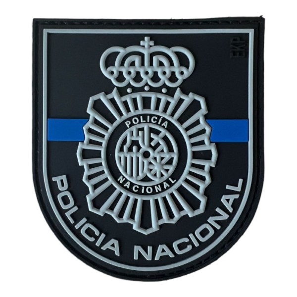 PARCHE POLICIA NACIONAL “LA DELGADA LINEA AZUL”  8 x 7cm.