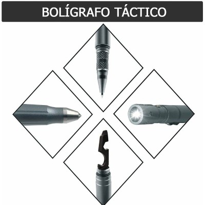 BOLIGRAFO TACTICO / KUBOTAN GUARDIA CIVIL CON HERRAMIENTA MULTIFUNCIONAL