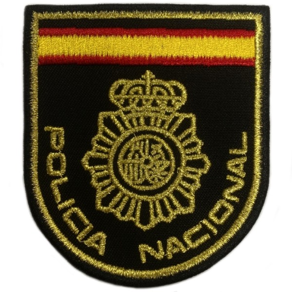 PARCHE BORDADO POLICIA NACIONAL 8 x 7 cm.