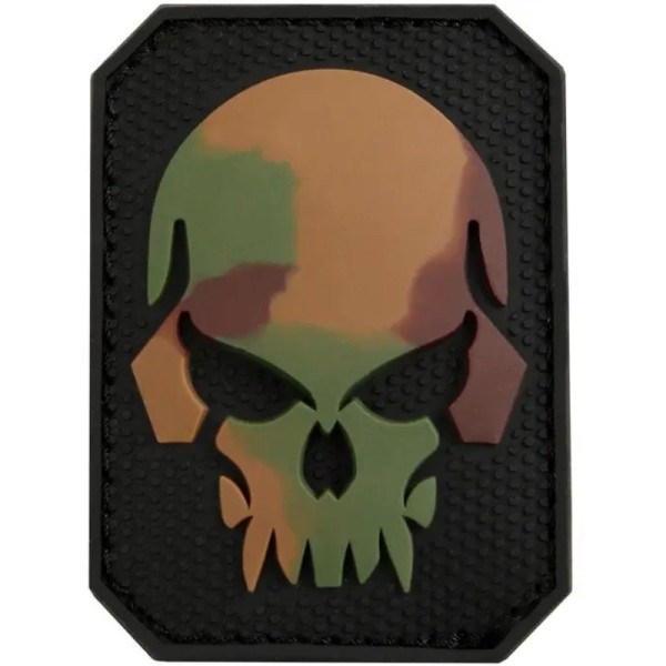 PARCHE 3D CALAVERA LG 8 x 6,5 CM WOODLAND (MIMETIZADO)