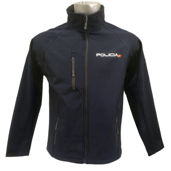 ¡LIQUIDACIÓN! CAZADORA SOFTSHELL POLICIA ADULTO