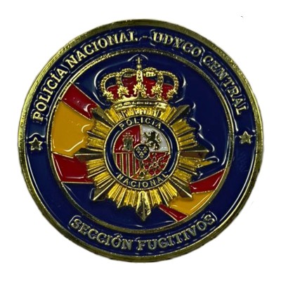MONEDA DE COLECCION POLICIA NACIONAL FUGITIVOS