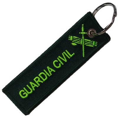 LLAVERO MICRO BORDADO CINTA GUARDIA CIVIL "EL HONOR ES MI DIVISA"