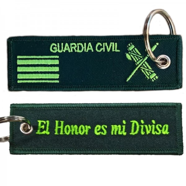 LLAVERO MICRO BORDADO CINTA GUARDIA CIVIL SARGENTO