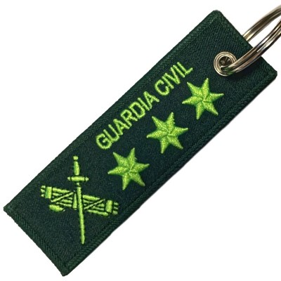 LLAVERO MICRO BORDADO CINTA GUARDIA CIVIL CAPITAN