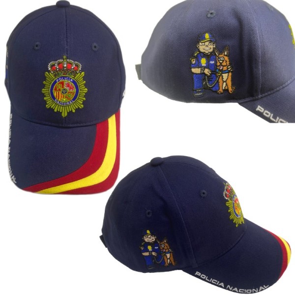 GORRA NIÑOS POLICIA NACIONAL CINOLOGICO BORDADA
