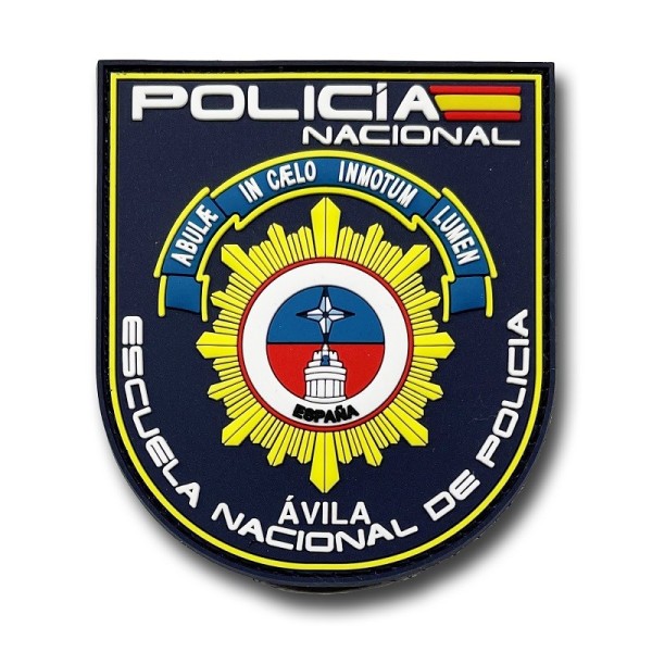 PARCHE GOMA DE LA ESCUELA NACIONAL DE POLICIA AVILA 7,7 cm x 6,5 cm