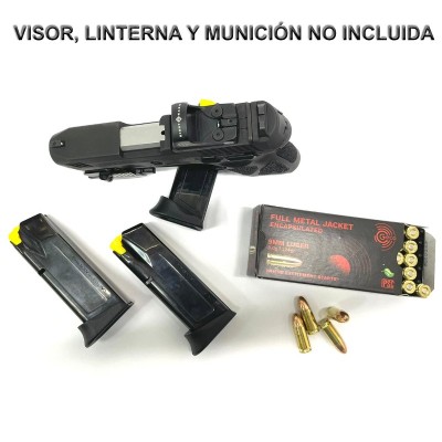 PISTOLA TAURUS G3C T.O.R.O. NEGRA 9MM PB