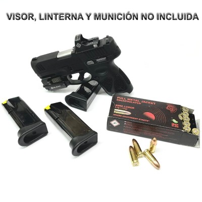 PISTOLA TAURUS G3C T.O.R.O. NEGRA 9MM PB