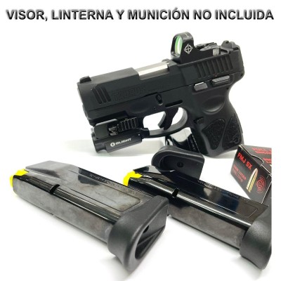 PISTOLA TAURUS G3C T.O.R.O. NEGRA 9MM PB