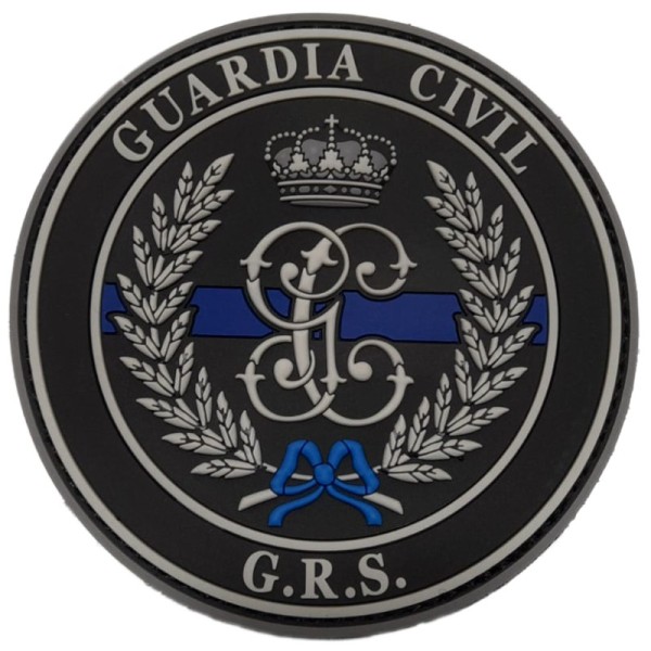 PARCHE PVC GRS GUARDIA CIVIL LINEA AZUL 9 cm.