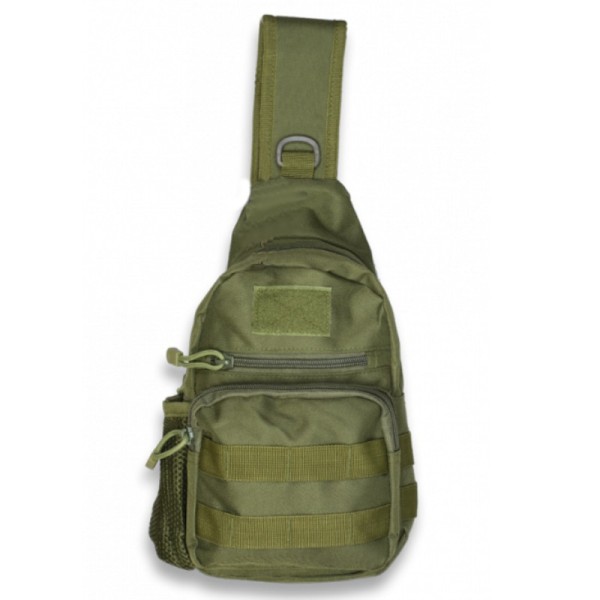 BOLSO/BANDOLERA TACTICO CON SISTEMA MOLLE VERDE 3L