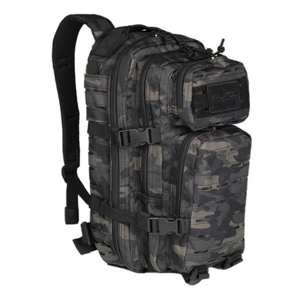 MOCHILA ASSAULT 20 LITROS MOLLE LASER CUT DARK CAMO