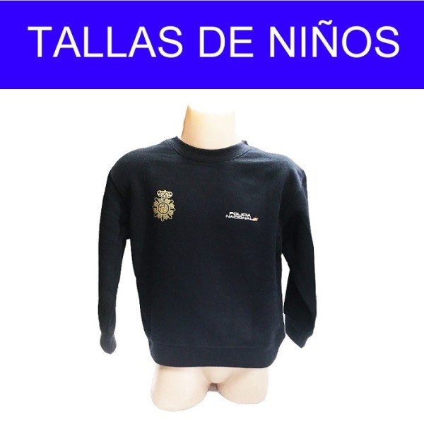 SUDADERA CHANDAL NIÑO POLICIA NACIONAL AZUL MARINO