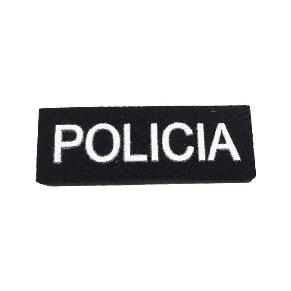 PARCHE / ROTULO PVC POLICIA DE 7 X 2,5 CMS