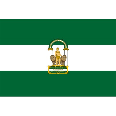 BANDERA COMUNIDAD DE ARAGON (SOBREMESA) BORDADA