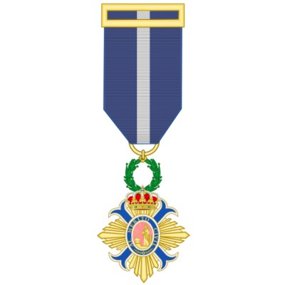 MEDALLA CRUZ DE OFICIAL DE LA ORDEN MERITO CIVIL ORO