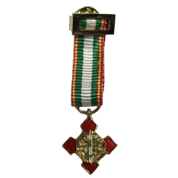 MEDALLA MINIATURA MERITO POLICIAL DISTINTIVO ROJO