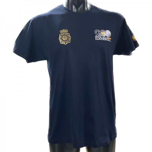 CAMISETA ADULTO ALGODON POLICIA NACIONAL 200 ANIVERSARIO