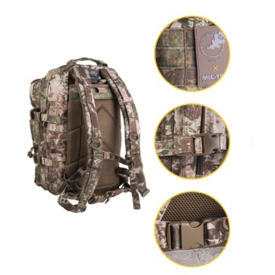 MOCHILA ASSAULT PHANTOMLEAF I Z2, 20 LITROS, SISTEMA MOLLE BOSQUE MEDIO