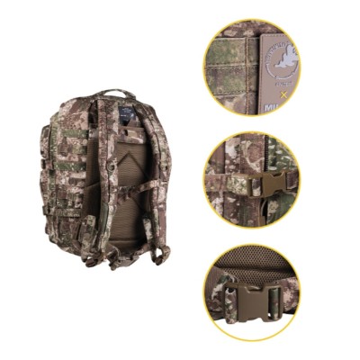 MOCHILA ASSAULT PHANTOMLEAF Z2, 36 LITROS, SISTEMA MOLLE BOSQUE MEDIO