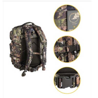 MOCHILA ASSAULT PHANTOMLEAF Z3A, 36 LITROS, SISTEMA MOLLE BOSQUE OSCURO