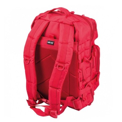 MOCHILA ASSAULT 51X29X28, 36 LITROS, SISTEMA MOLLE, ACOLCHADA ROJO