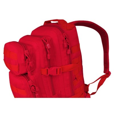 MOCHILA ASSAULT 51X29X28, 36 LITROS, SISTEMA MOLLE, ACOLCHADA ROJO