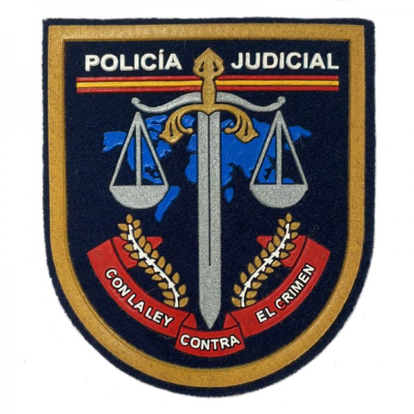 PARCHE DE BRAZO PVC POLICIA JUDICIAL DE POLICIA NACIONAL