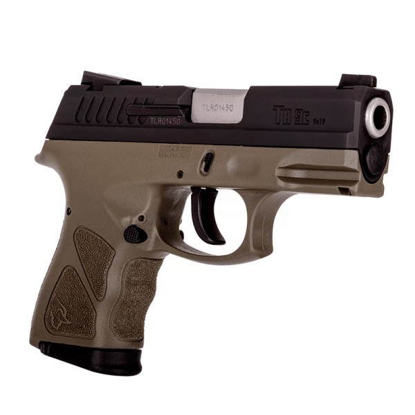 PISTOLA TAURUS TH9C VERDE 9MM PB 13 DISPAROS